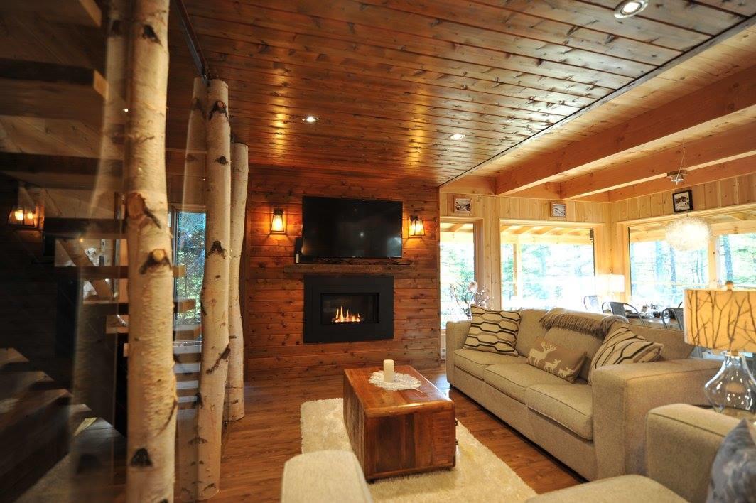 Les Bouleaux - Les Chalets Spa Canada ลามัลแบ ภายนอก รูปภาพ