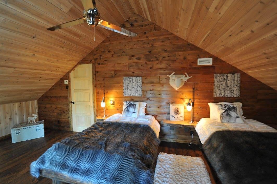 Les Bouleaux - Les Chalets Spa Canada ลามัลแบ ภายนอก รูปภาพ