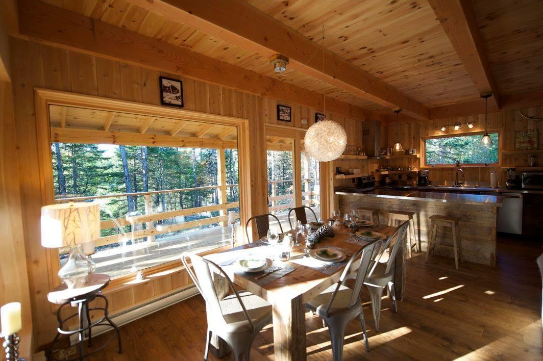 Les Bouleaux - Les Chalets Spa Canada ลามัลแบ ภายนอก รูปภาพ