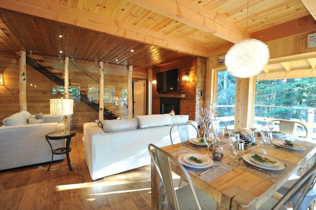 Les Bouleaux - Les Chalets Spa Canada ลามัลแบ ภายนอก รูปภาพ