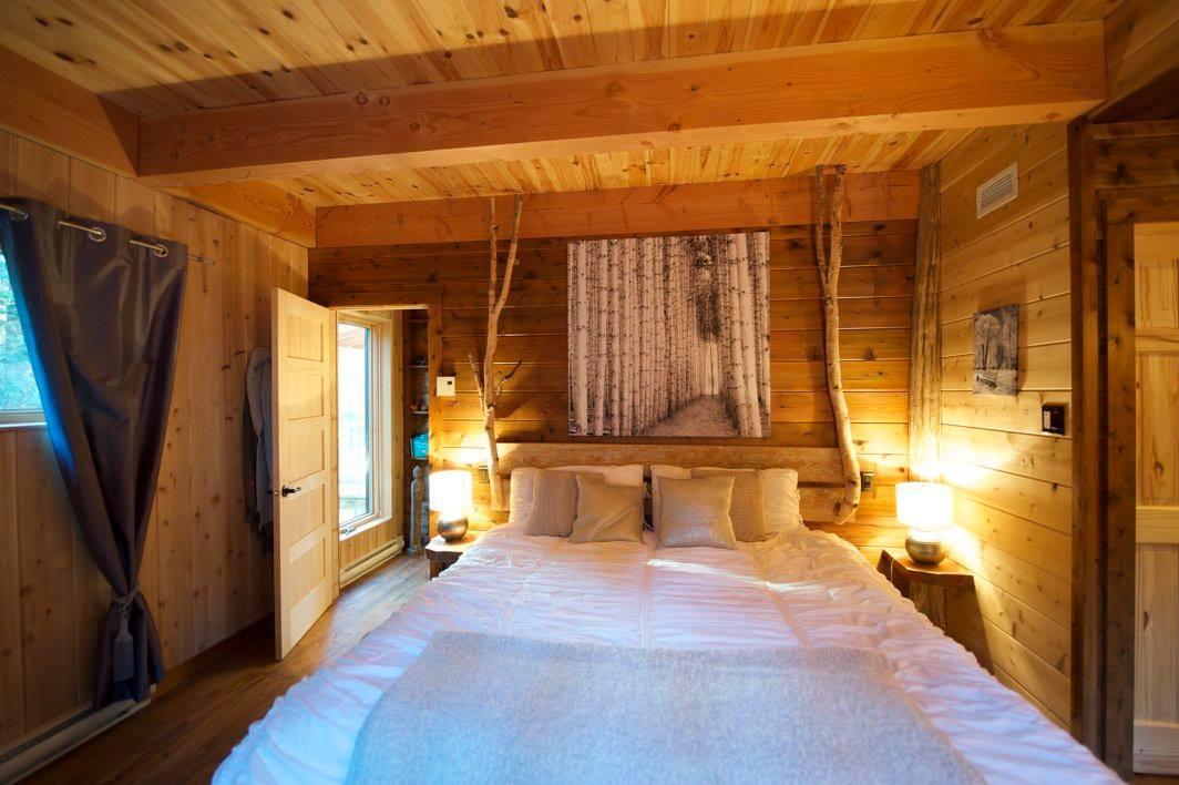 Les Bouleaux - Les Chalets Spa Canada ลามัลแบ ภายนอก รูปภาพ