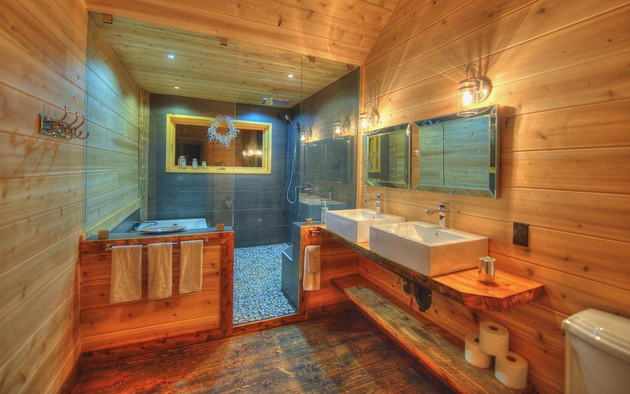 Les Bouleaux - Les Chalets Spa Canada ลามัลแบ ภายนอก รูปภาพ