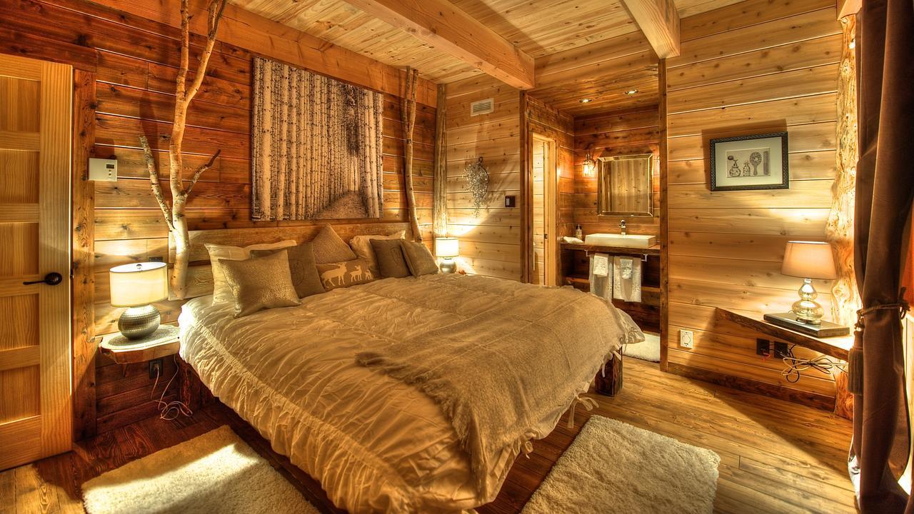 Les Bouleaux - Les Chalets Spa Canada ลามัลแบ ภายนอก รูปภาพ