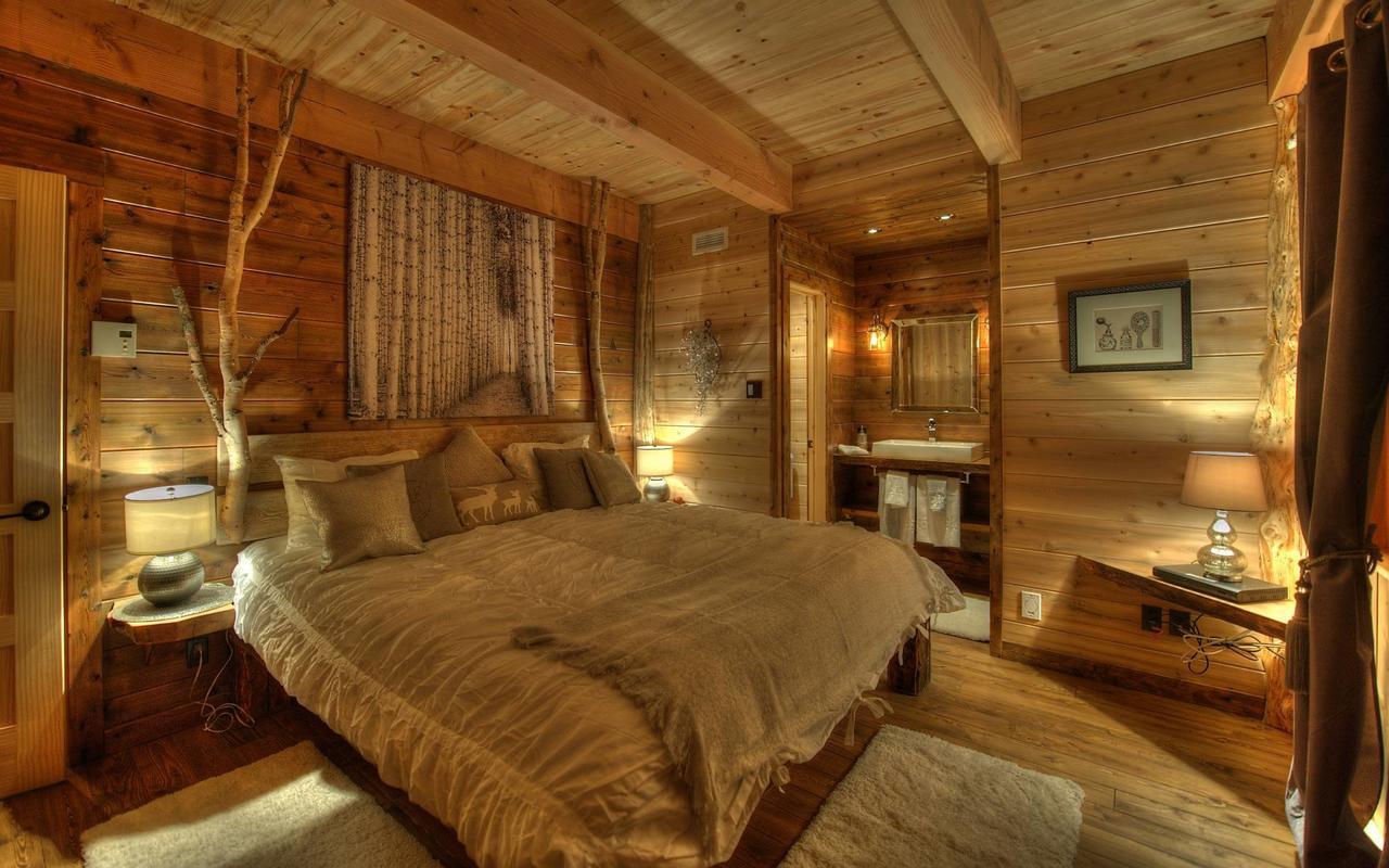 Les Bouleaux - Les Chalets Spa Canada ลามัลแบ ภายนอก รูปภาพ
