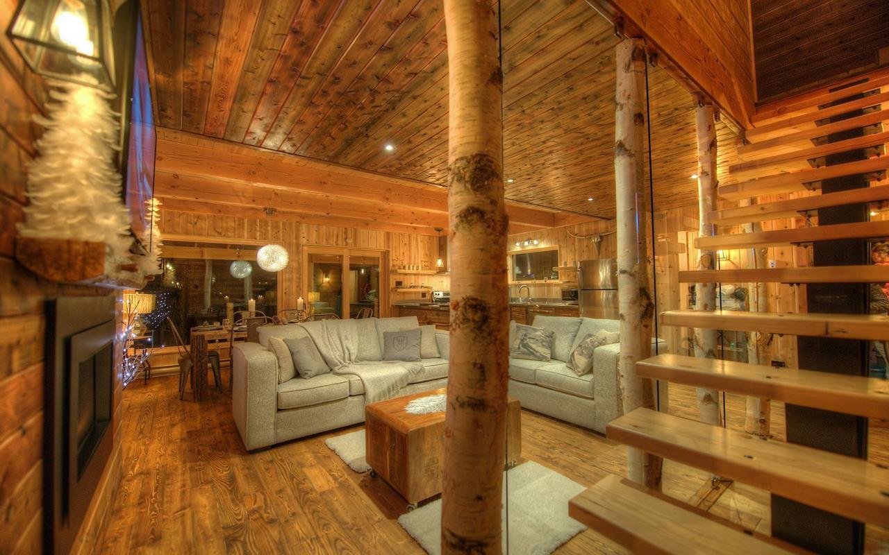 Les Bouleaux - Les Chalets Spa Canada ลามัลแบ ภายนอก รูปภาพ
